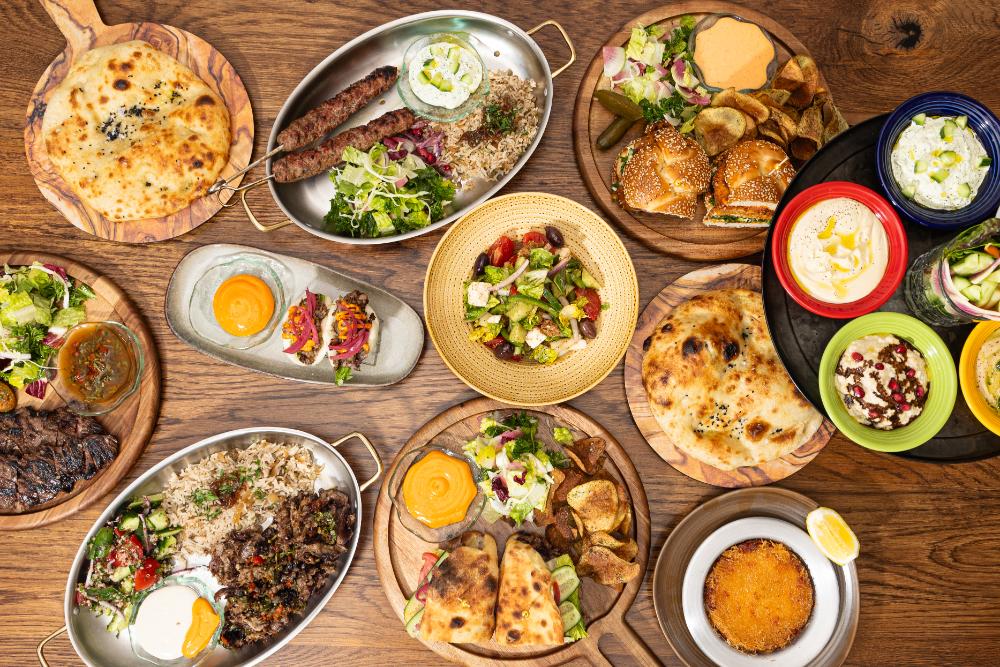 Mediterranean dishes and dips