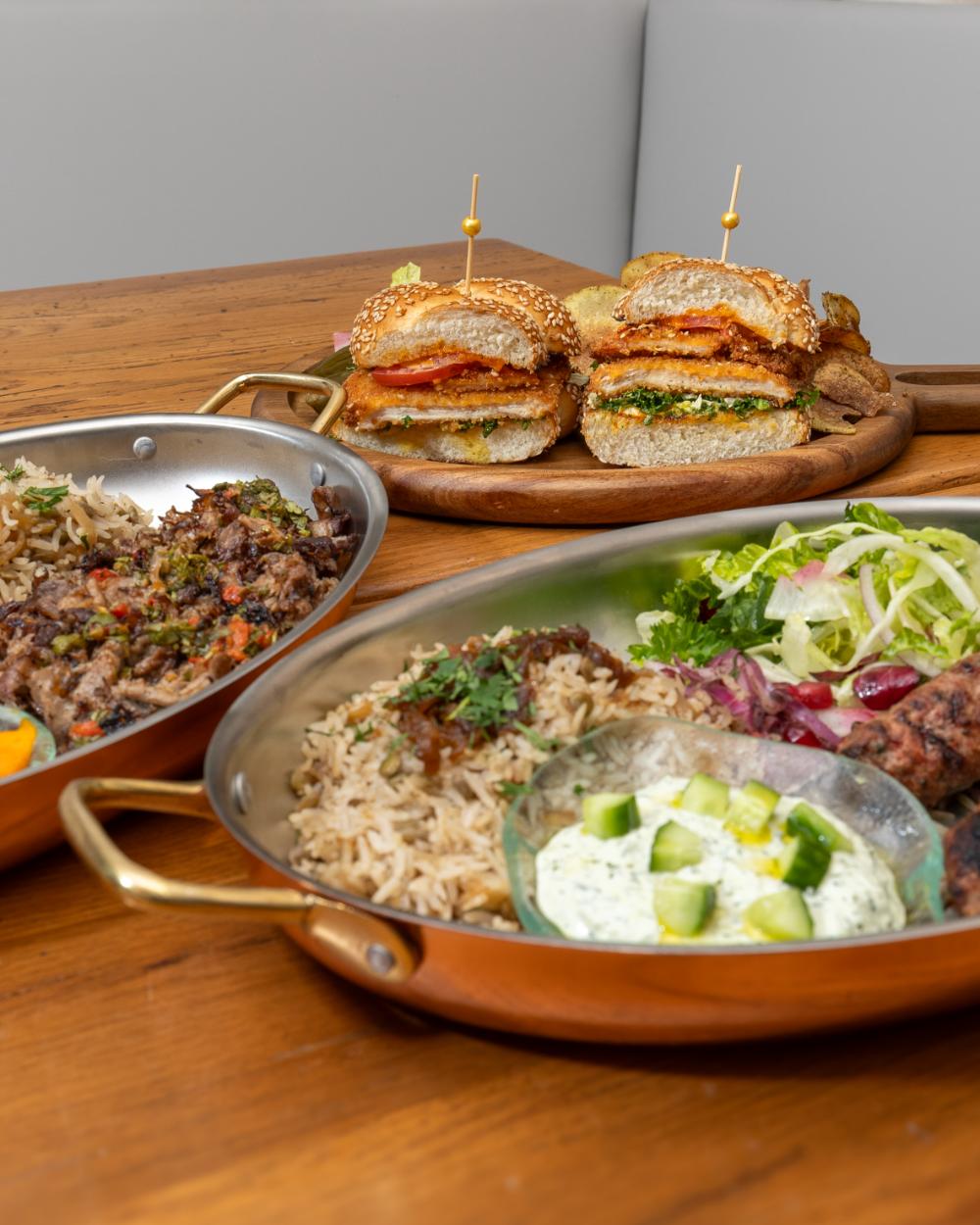 Sandwich and salad plate